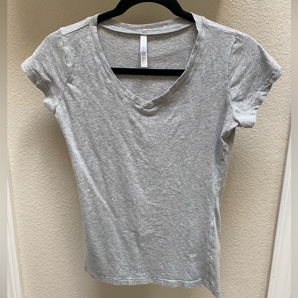 EPRIS, Women’s, Juniors, V-Neck, Shirt, Light Gray, Size M